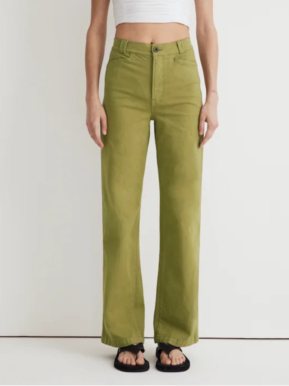 Madewell The Emmett Wide-Leg Pant: Garment Dyed Edition - 30